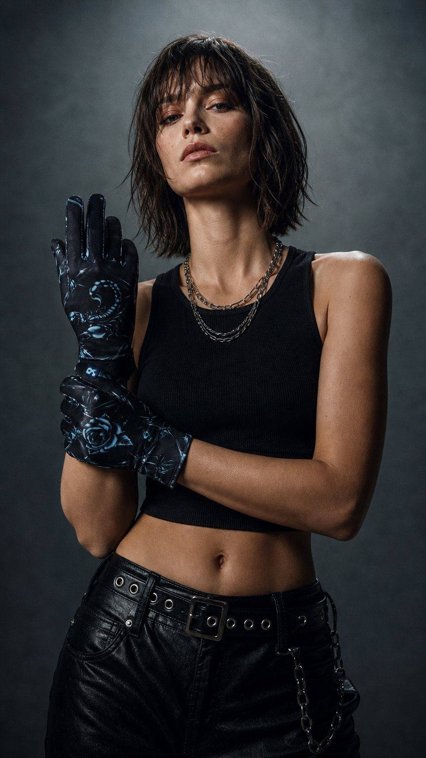 AI product shot of CH29 | Chrome Adult Glove