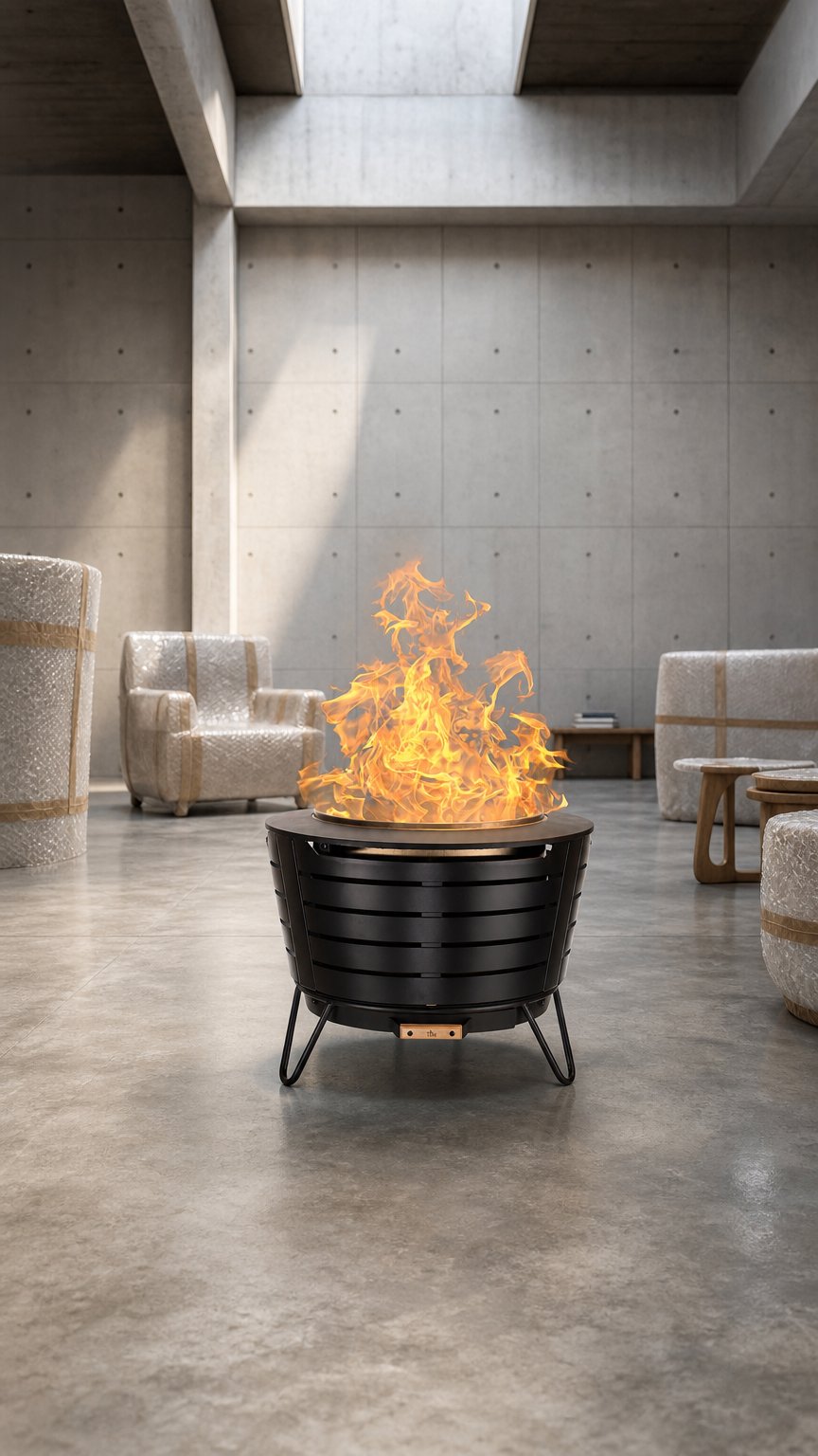 AI product shot of Patio Smokeless Fire Pit