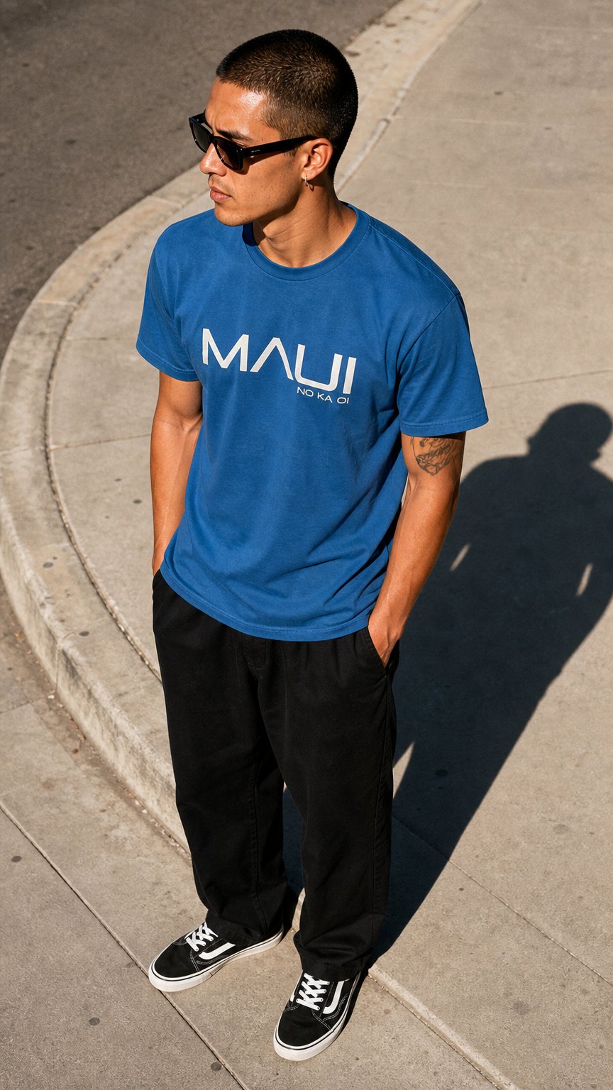 AI product shot of Buy Royal Maui T- Shirt - No Ka Oi