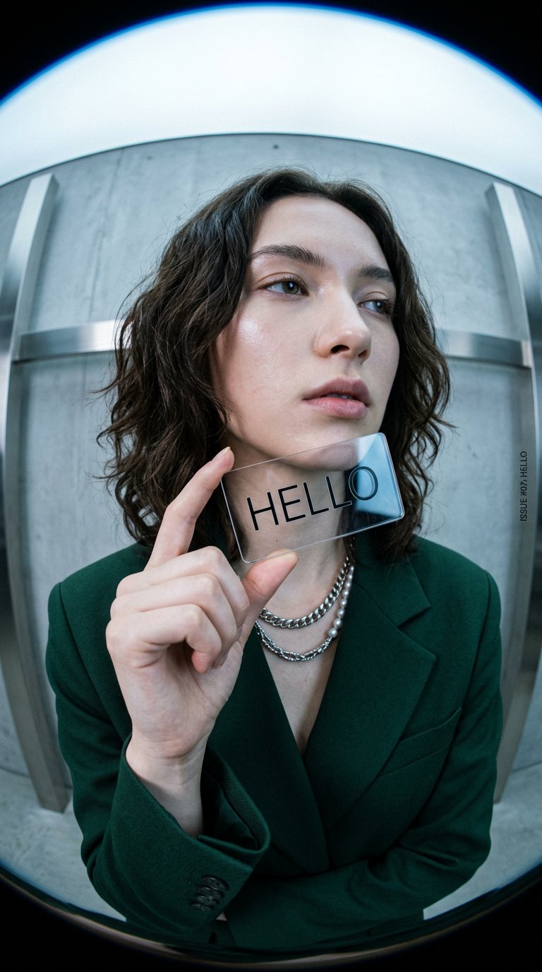 AI product shot of hello