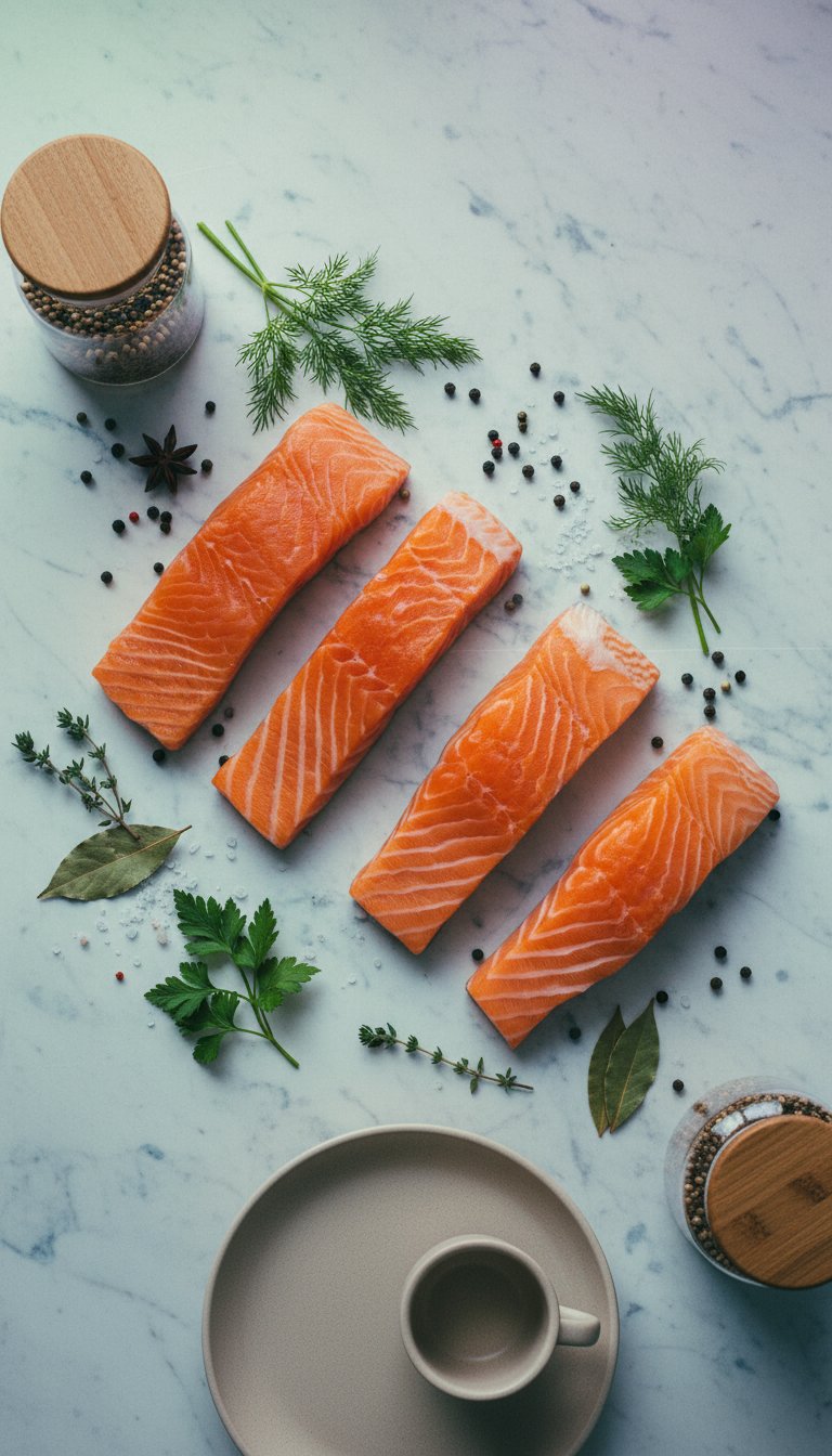 AI product shot of Faroe Island Salmon