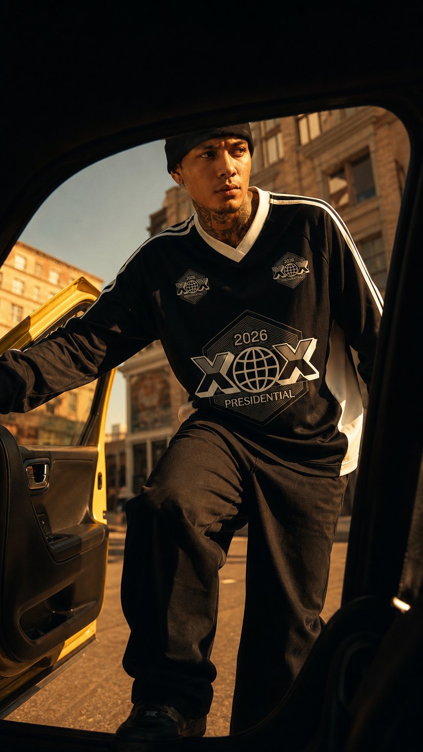 AI product shot of XOX - Presidential Motocross V-Neck Long Sleeve Shirt