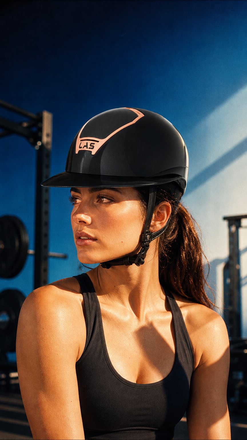 AI product shot of LAS Opera Metal Large Visor