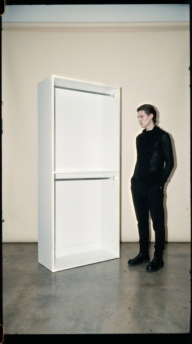 AI product shot of Lugna Cabinet Bundle – 2 Hanging 1 Shelf