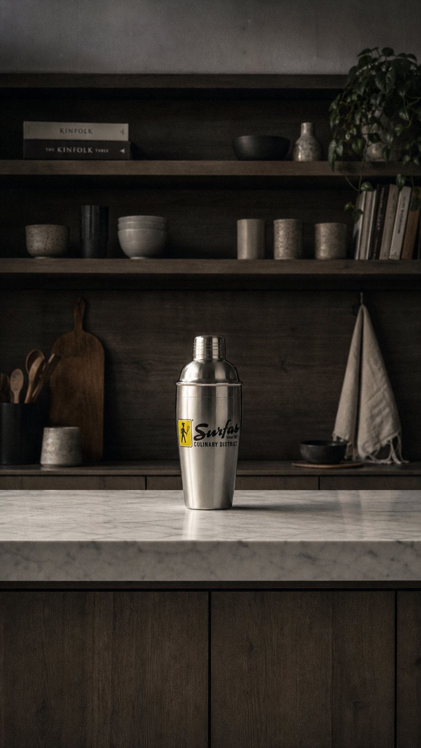 AI product shot of Bar Shaker 3 Piece 28Oz
