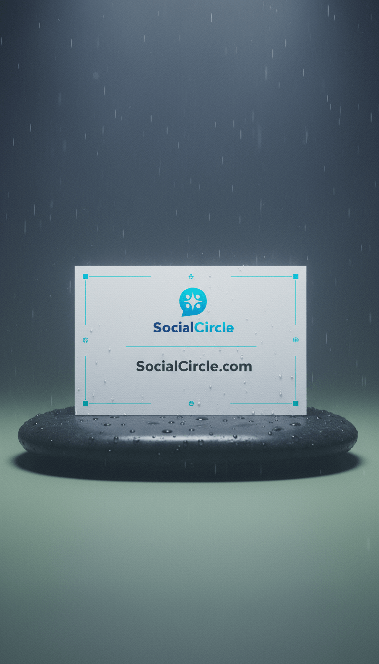 AI product shot of SocialCircle.io
