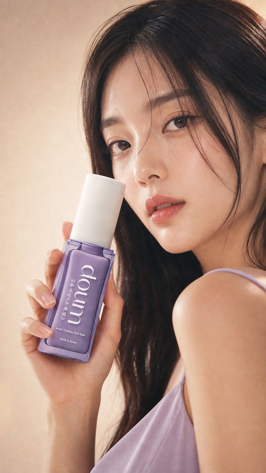 AI product shot of doum Timeleap Pack Milk【単品】