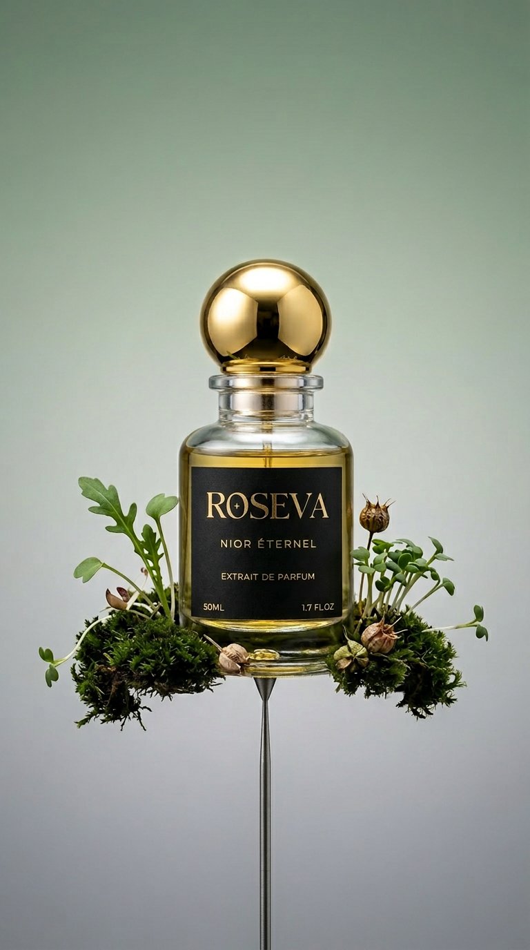 AI product shot of NIOR ÉTERNEL Extrait de Parfum
