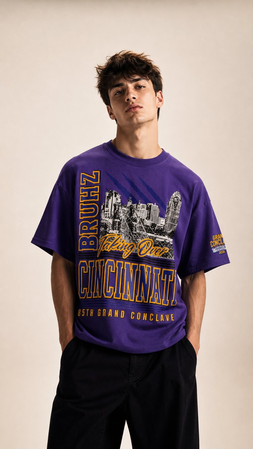 AI product shot of ΩΨΦ 85th Conclave Shirt
