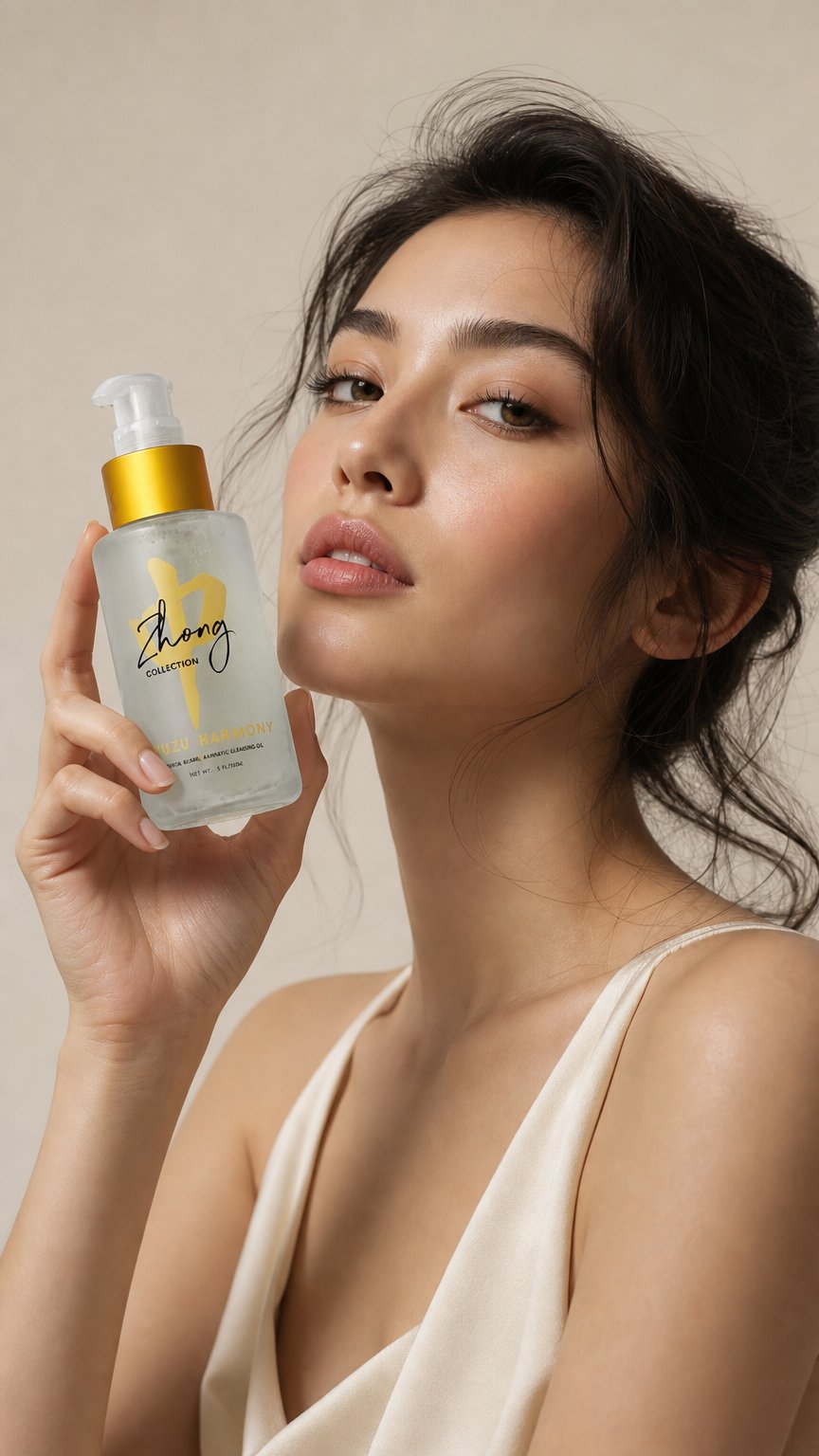AI product shot of Zhong Collection Skincare
