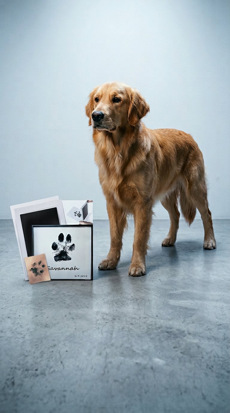 AI product shot of Pet Paw Print Kit