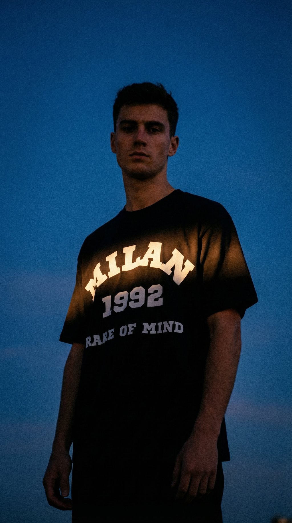 AI product shot of Milan 1992 Oversized Tee