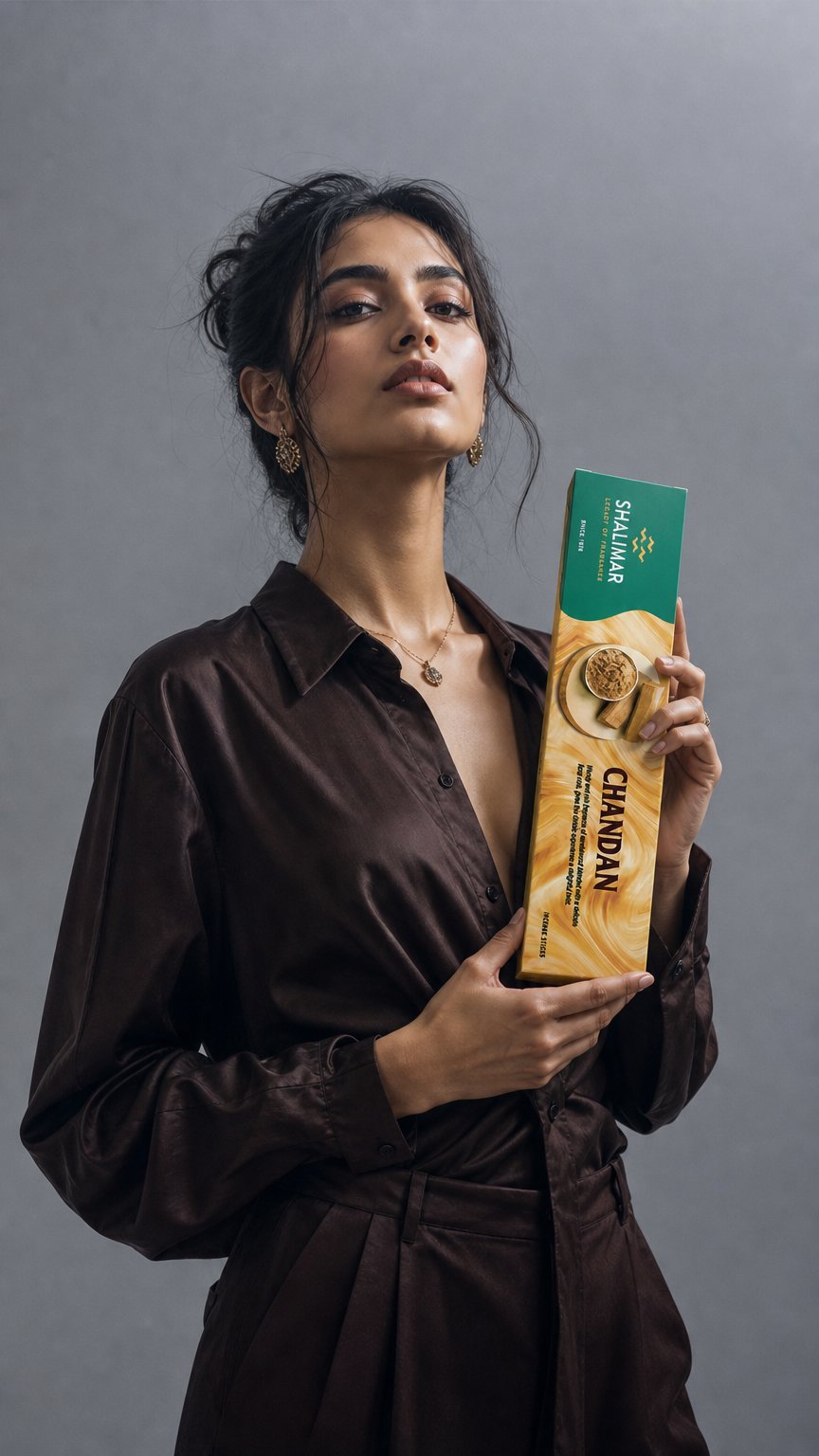 AI product shot of Chandan Economy Long Box - 6 Packets