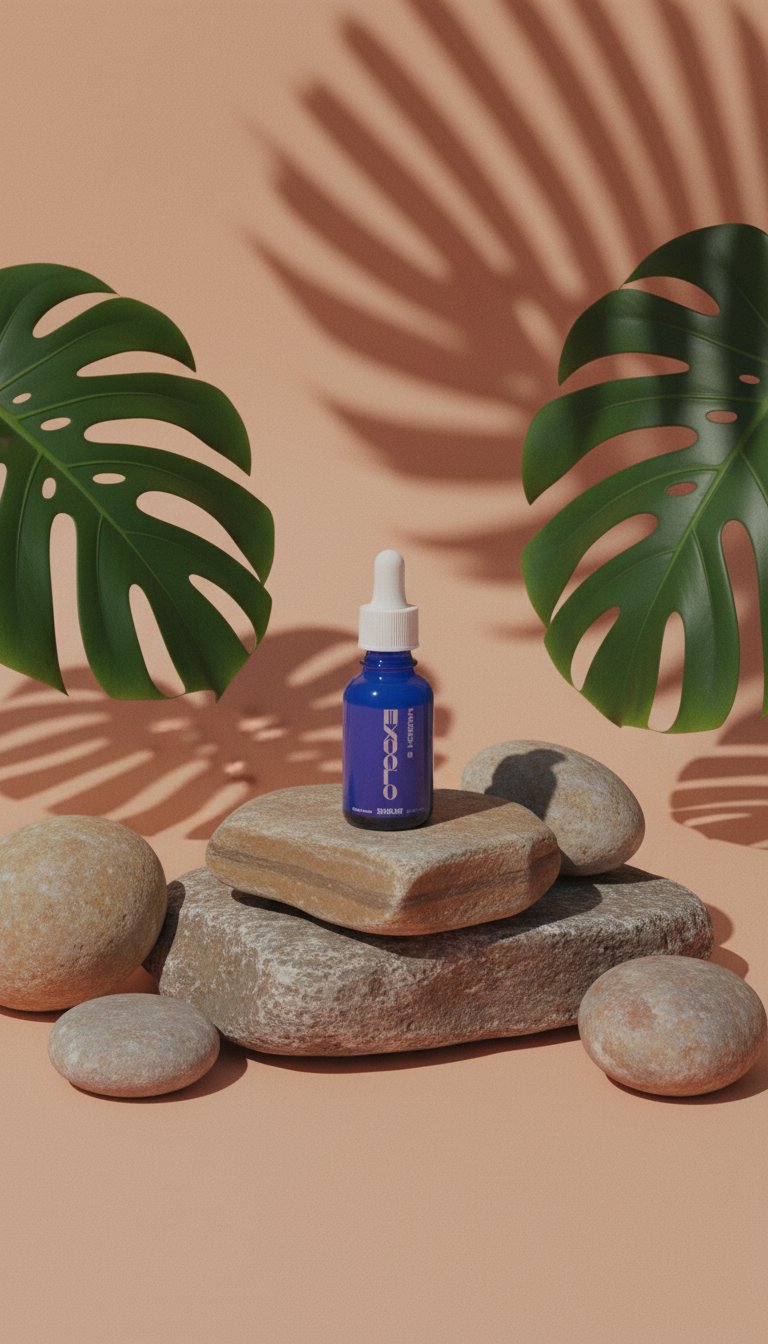 AI product shot of EXOGLO Serum 30ml – 3 Pack