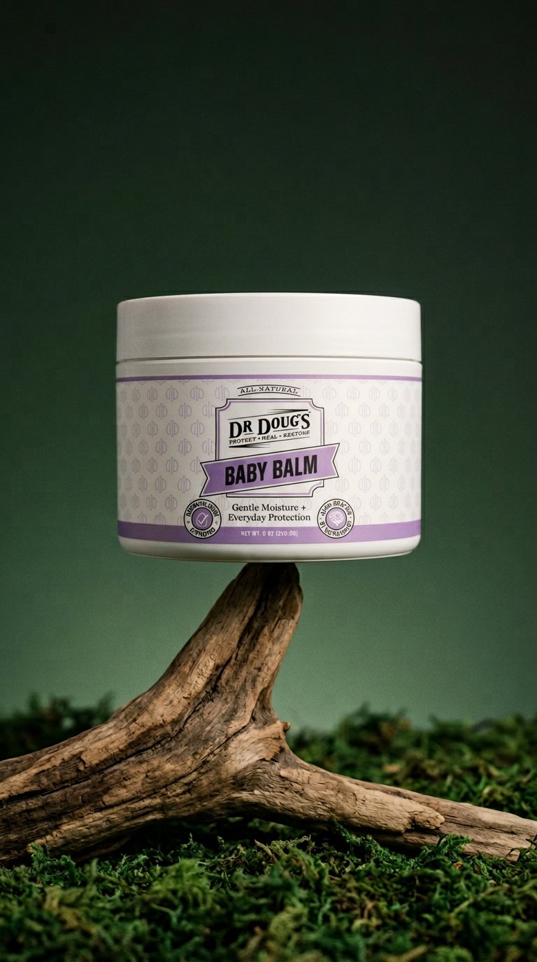 AI product shot of Baby Balm