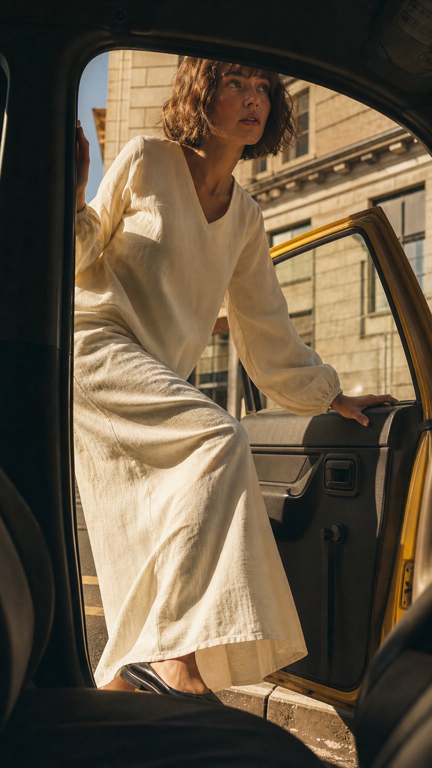 AI product shot of Perfectly Imperfect Twill Dress