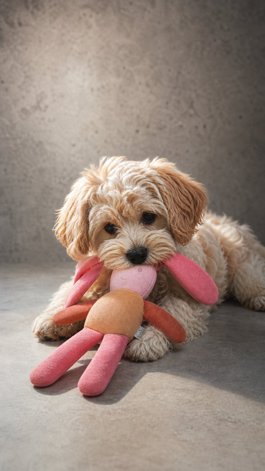 AI product shot of Organic Bunny Bobby Misty Rose