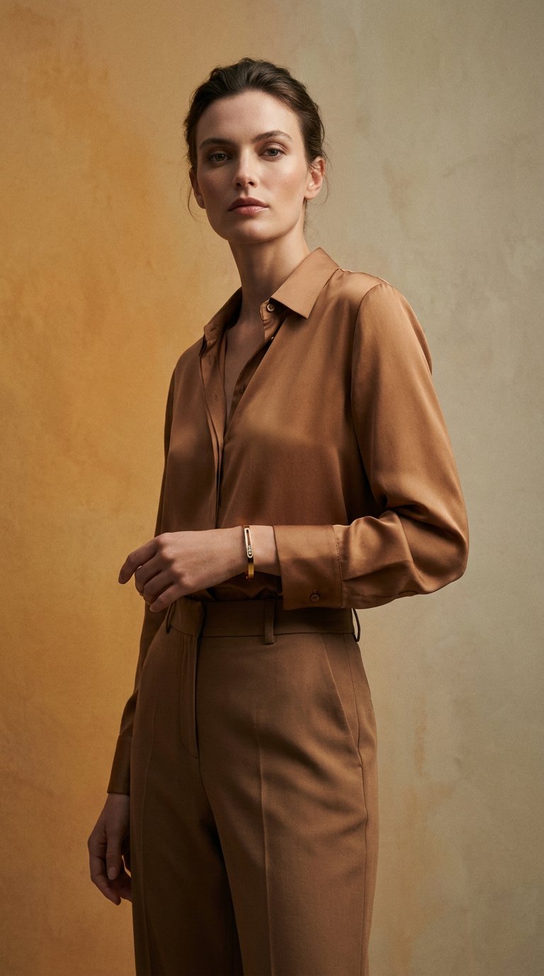 AI product shot of NEW - Selene Floating  Bangle | 18K Gold Plated