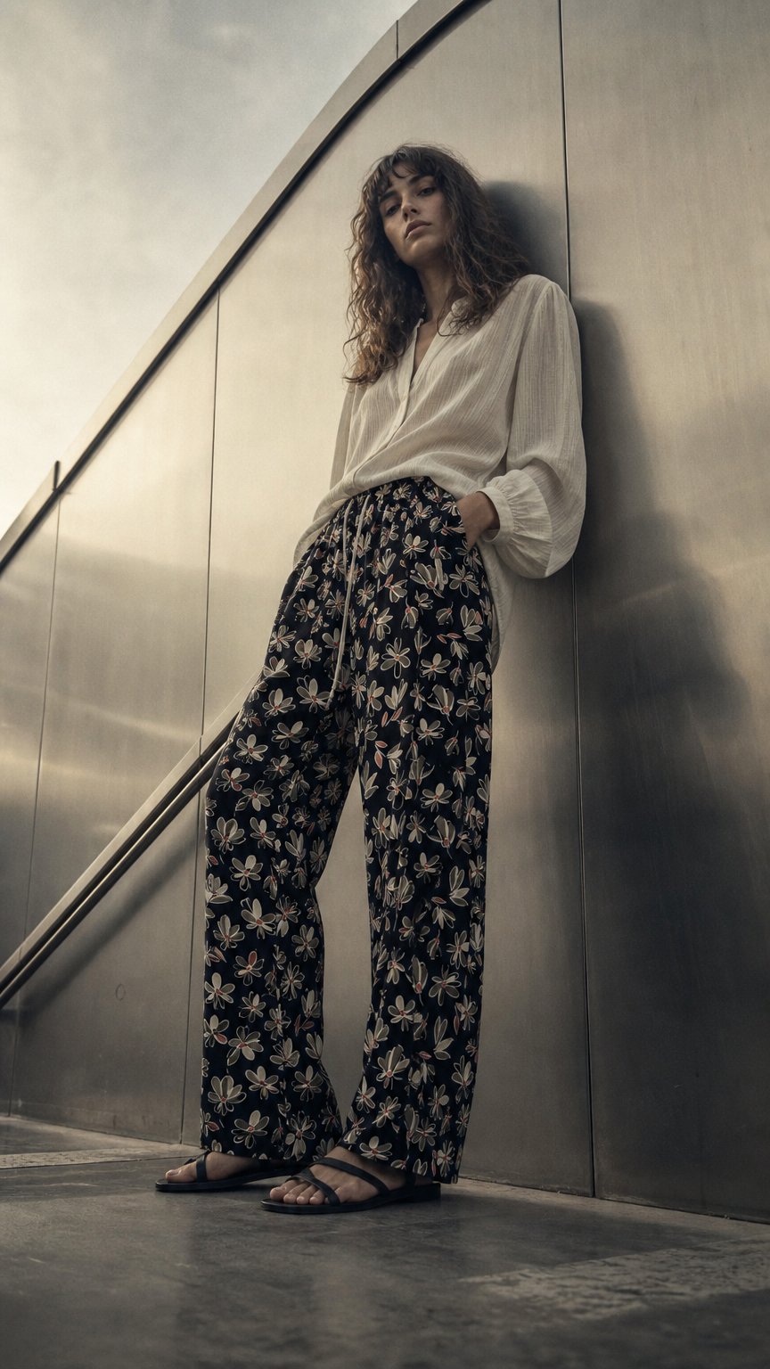AI product shot of KARIN kort mönstrad