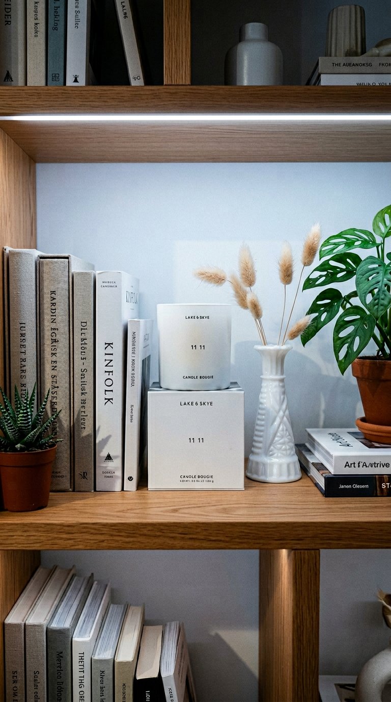 AI product shot of 11 11 Candle