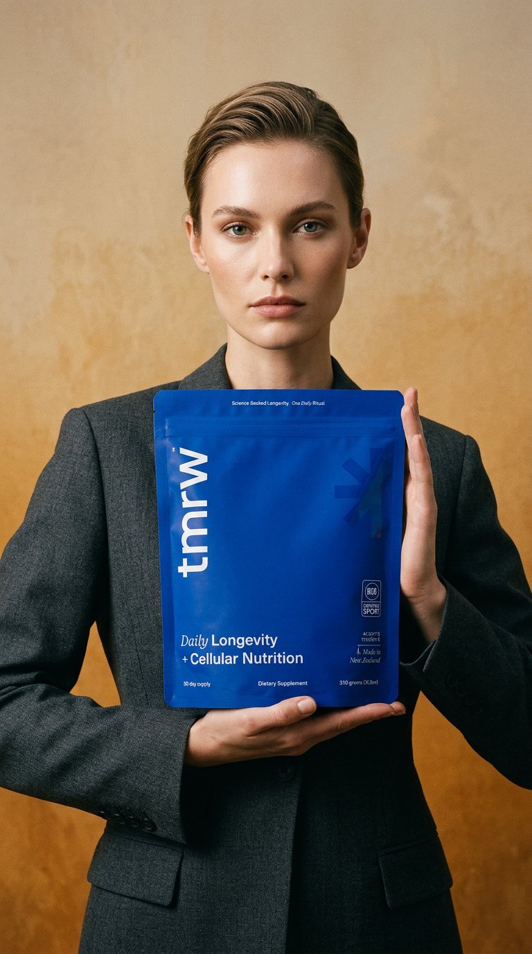 AI product shot of Tmrw Pouch