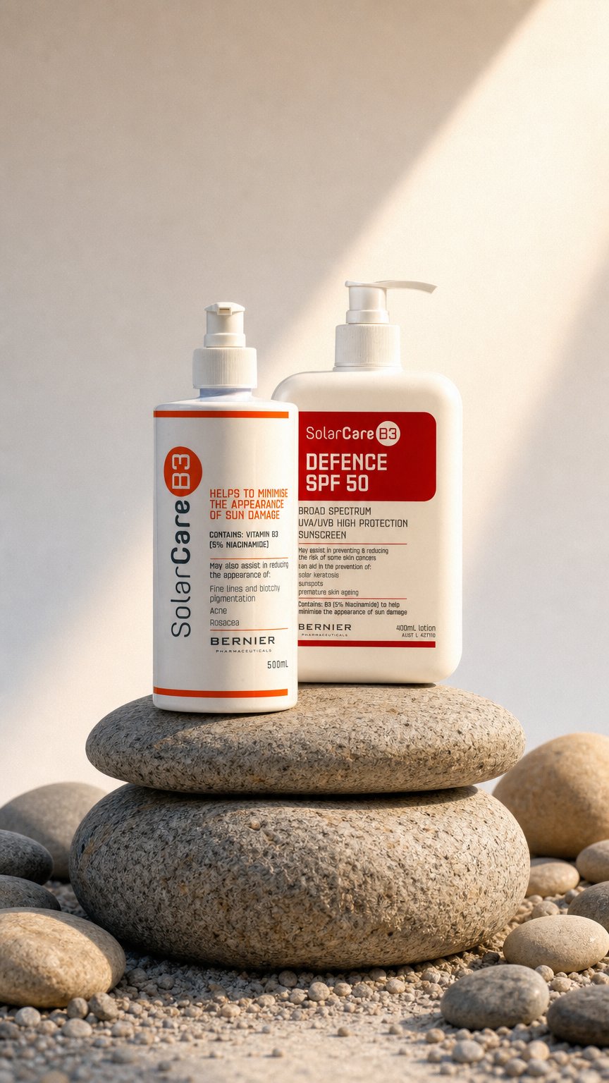 AI product shot of Daily Duo – Sun Damage Essentials