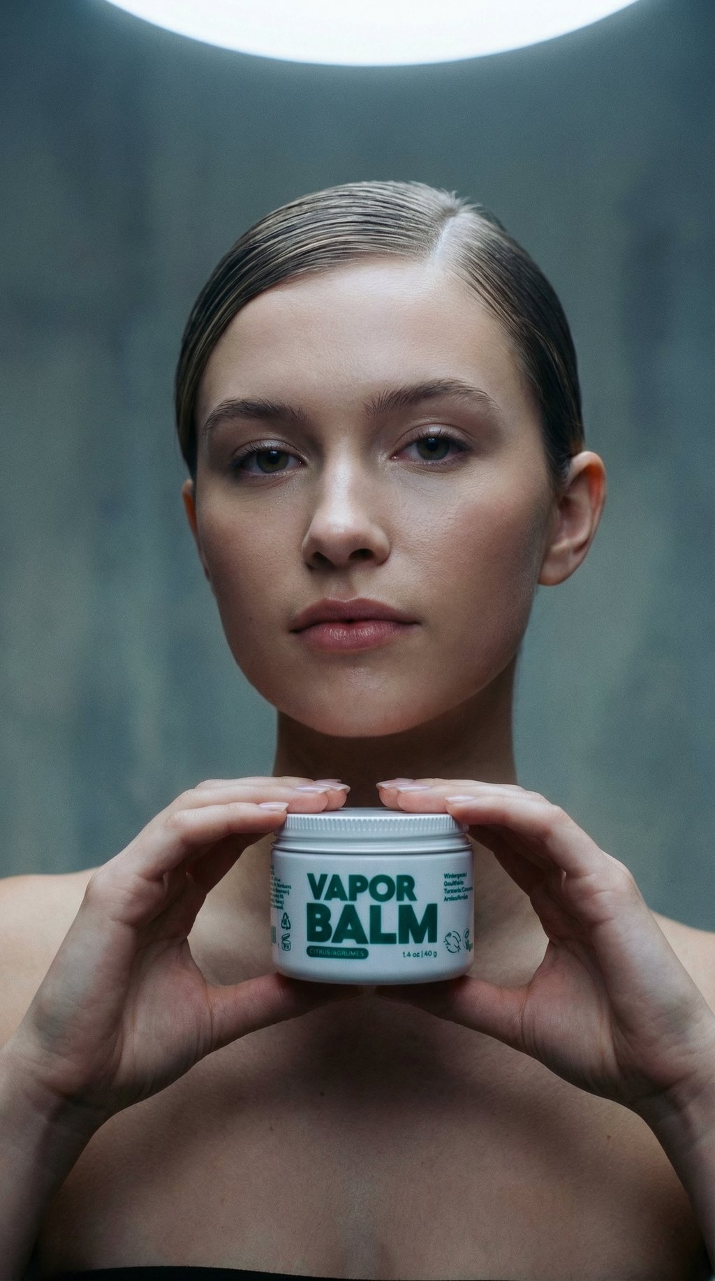 AI product shot of Vapor Balm Jar