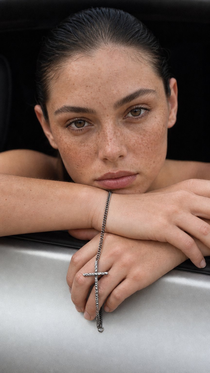 AI product shot of Cross Bracelet