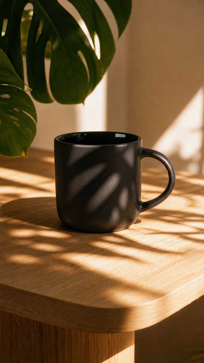 AI product shot of The Heavy Pour Mug