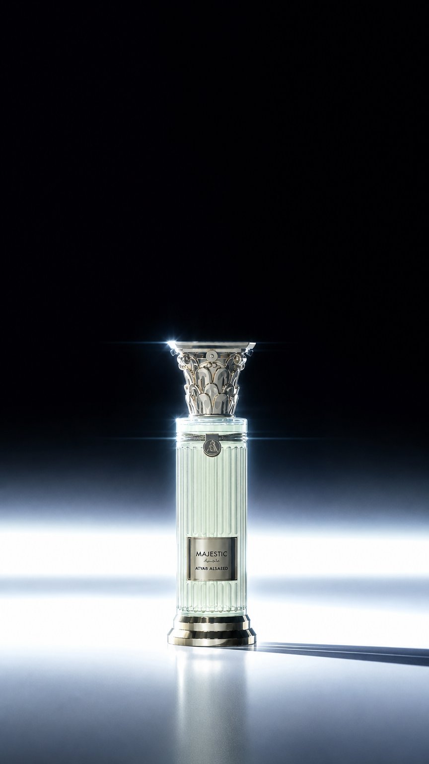 AI product shot of عطر ماجستيك 50مل