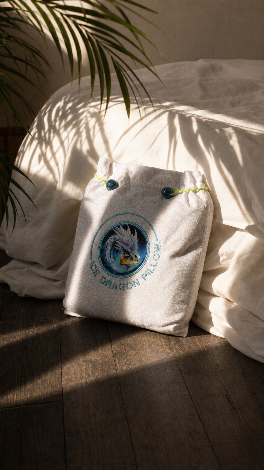 AI product shot of Small White Pillow