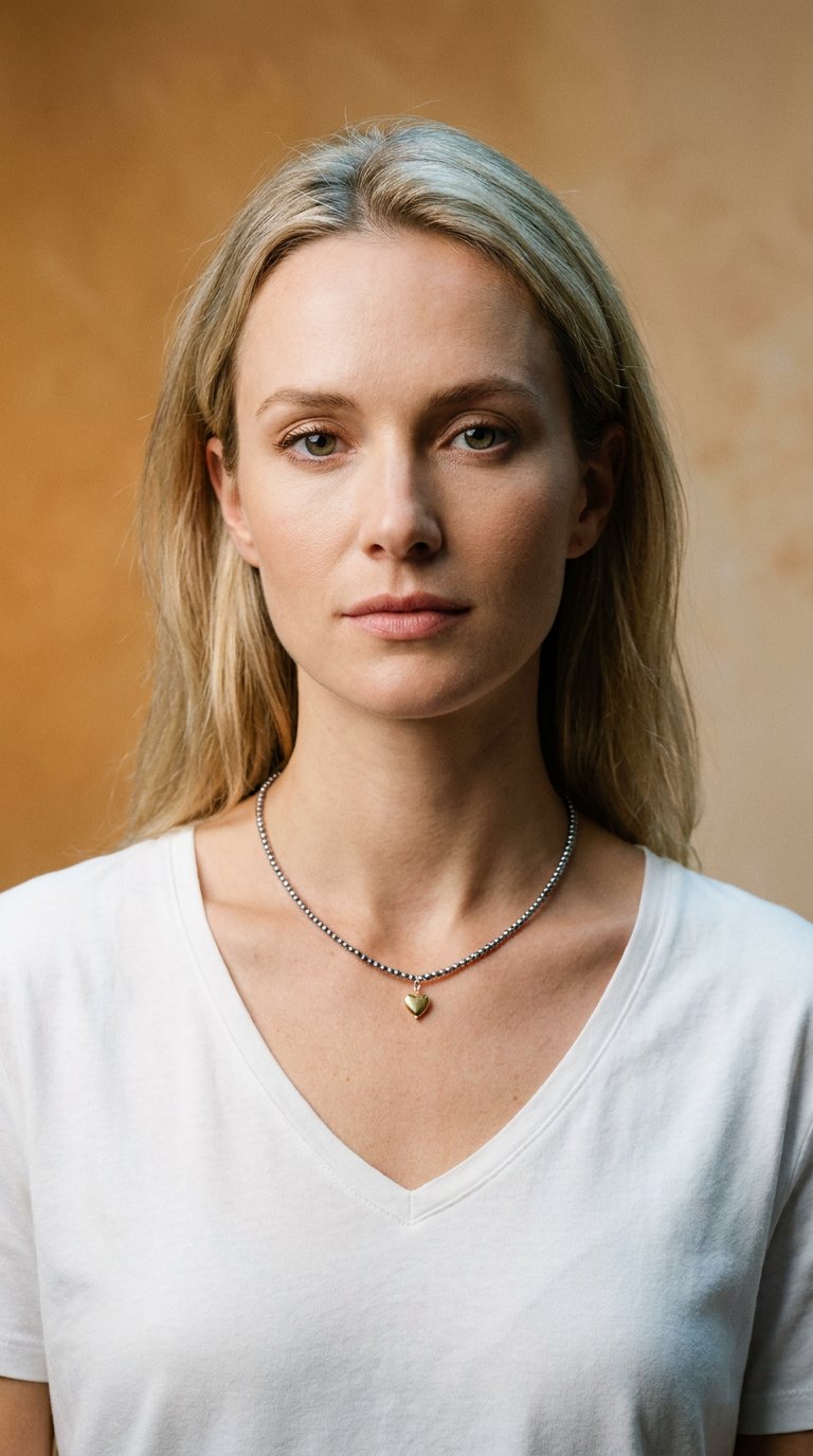 AI product shot of Collana in Ematite Naturale con elemento Charms a Cuore media