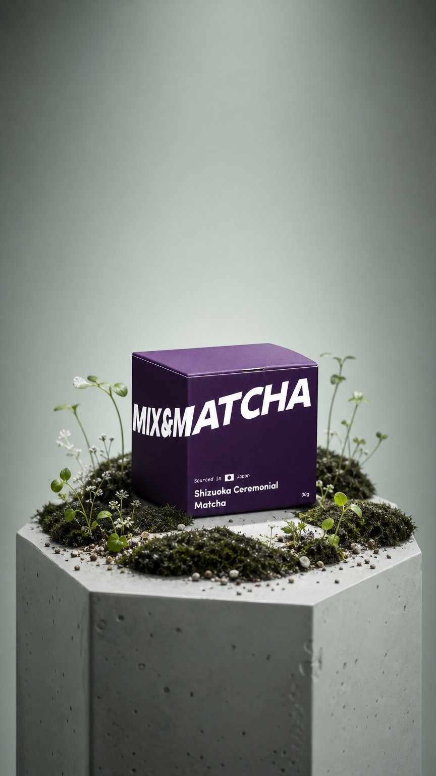AI product shot of Shizuoka Matcha
