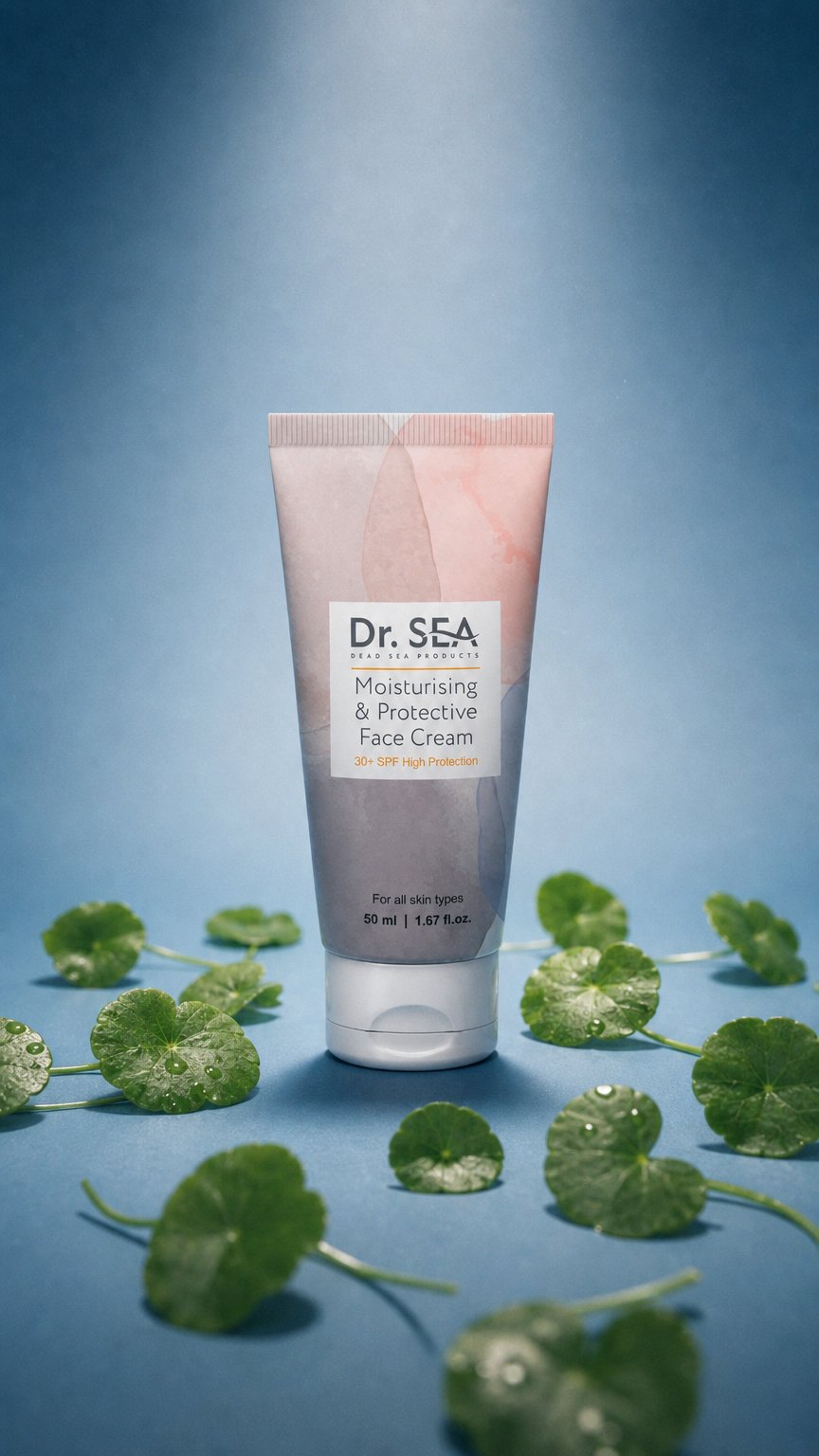 AI product shot of Moisturizing & Protective Face Cream SPF 30+ – 50 ml