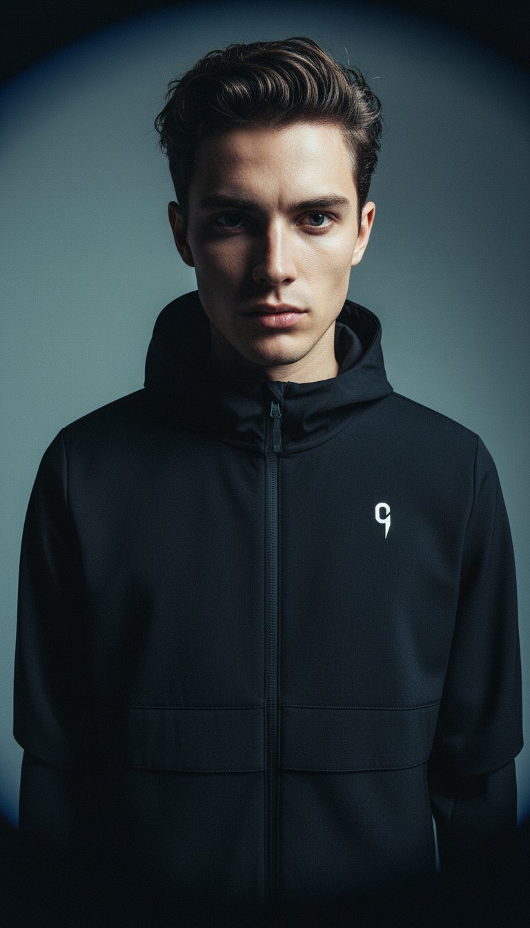 AI product shot of Jacket black