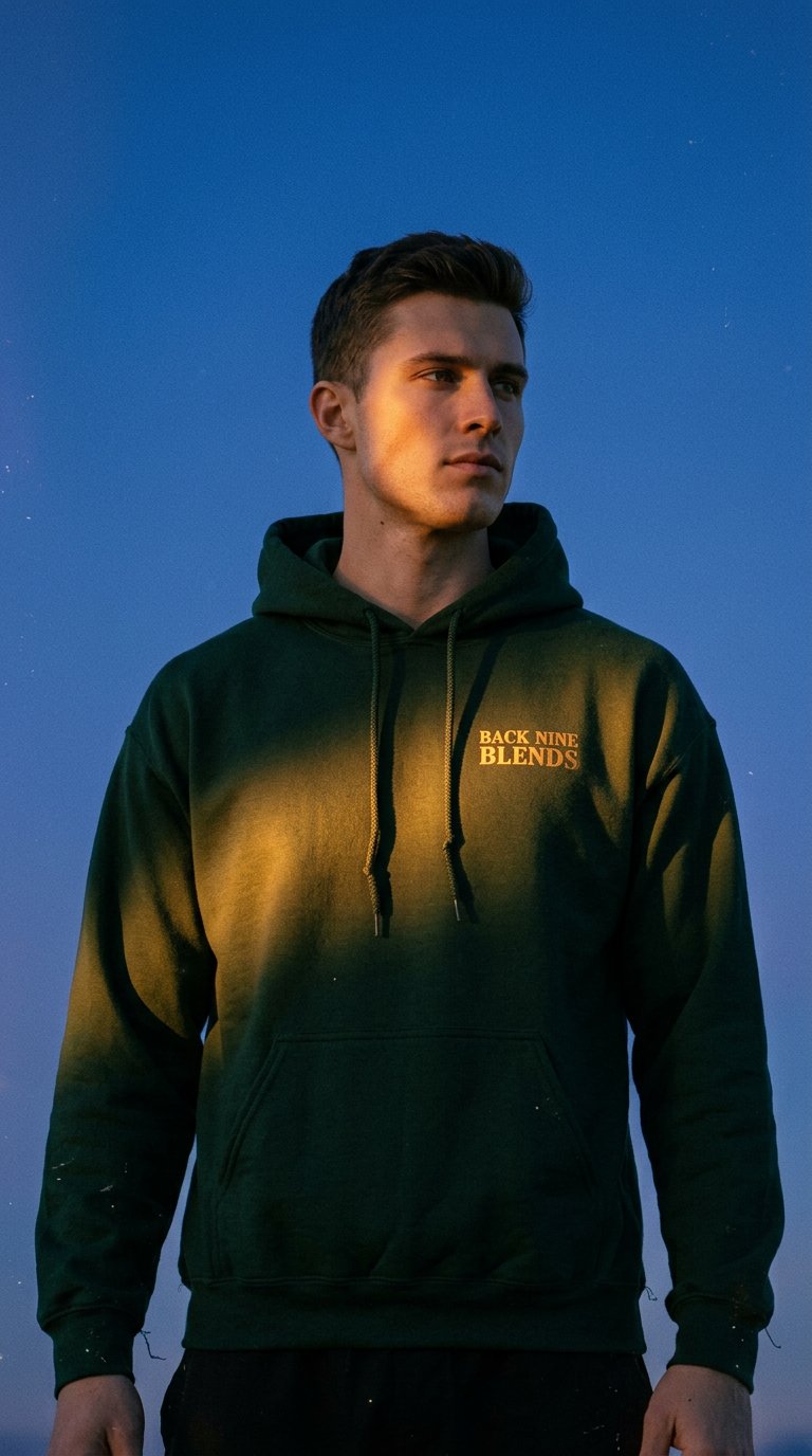 AI product shot of Golf Glove Hoodie