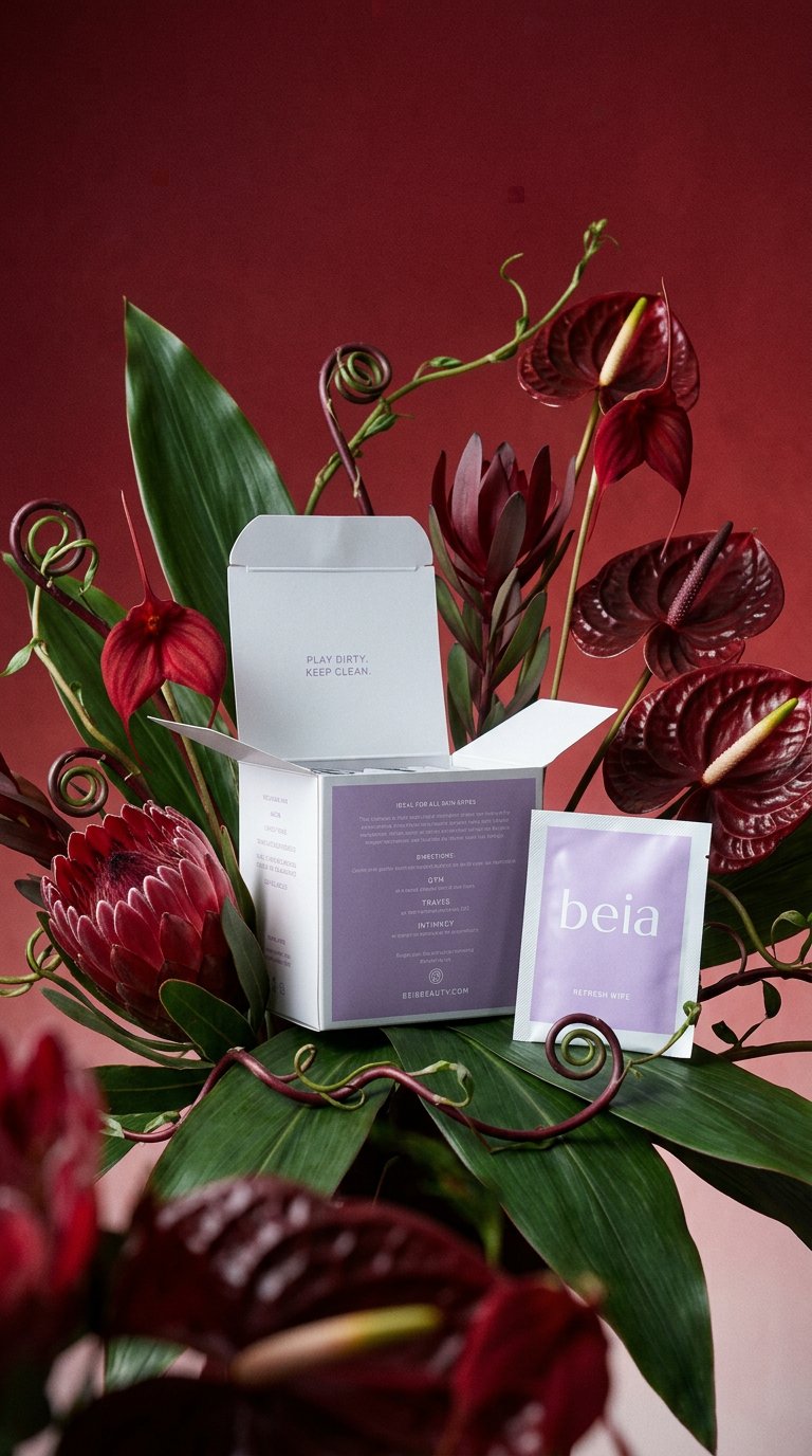 AI product shot of Refresh Wipes