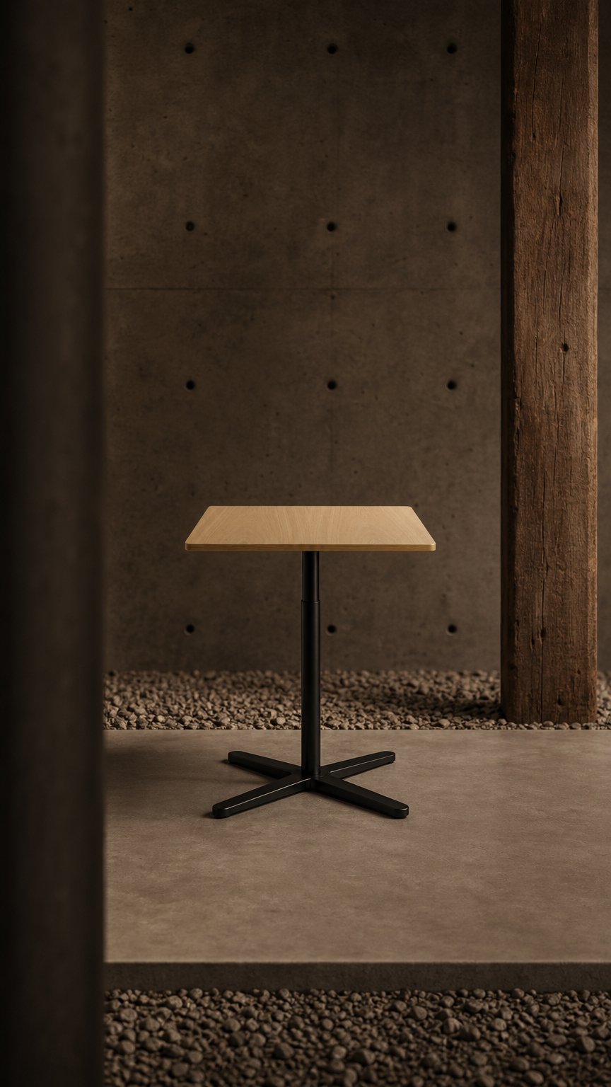 AI product shot of Vitra Super Fold Table
