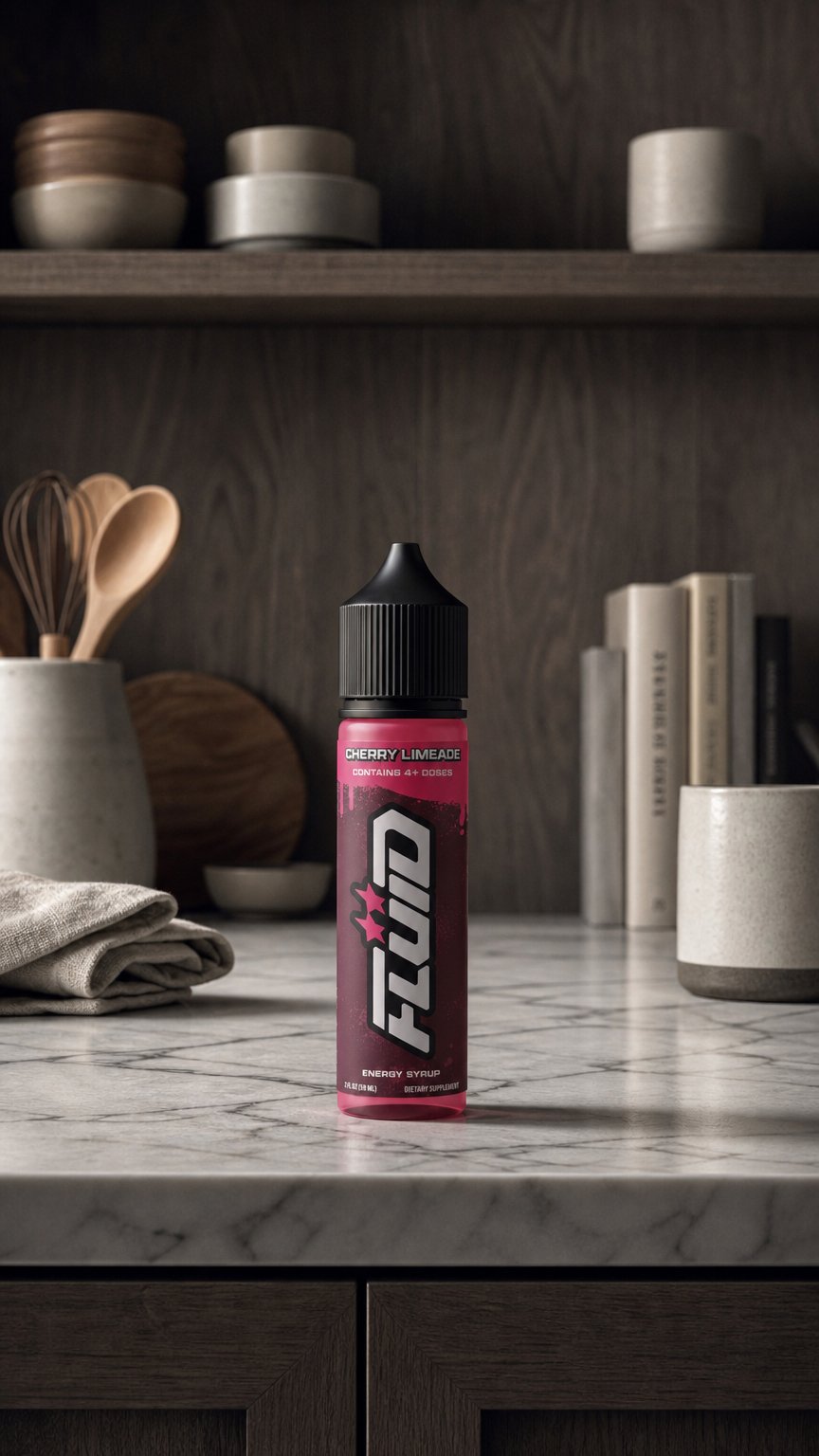 AI product shot of Energy Syrup