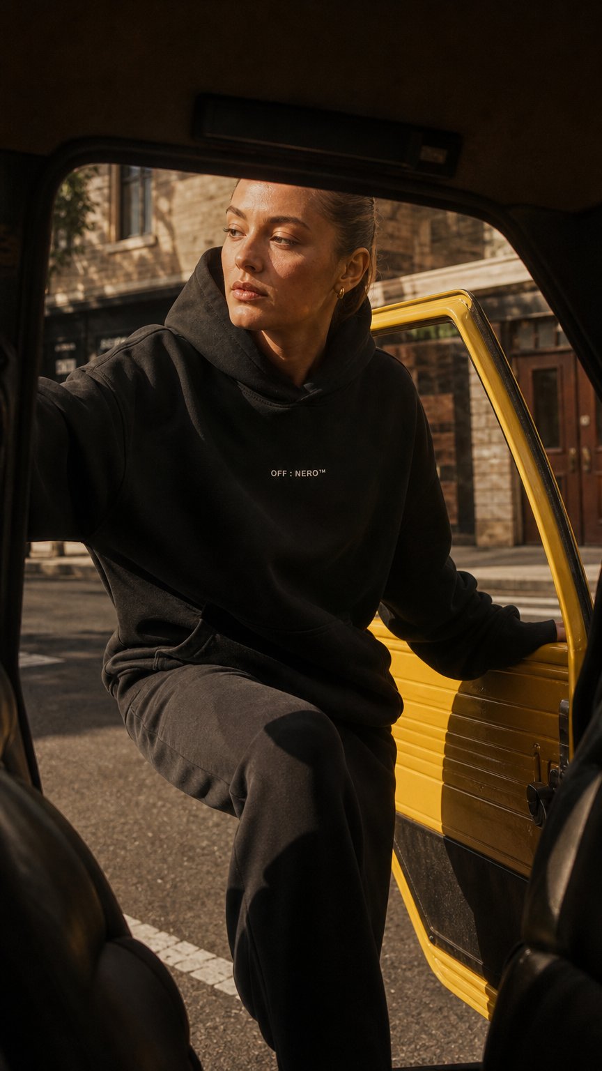 AI product shot of Crop Hoodie