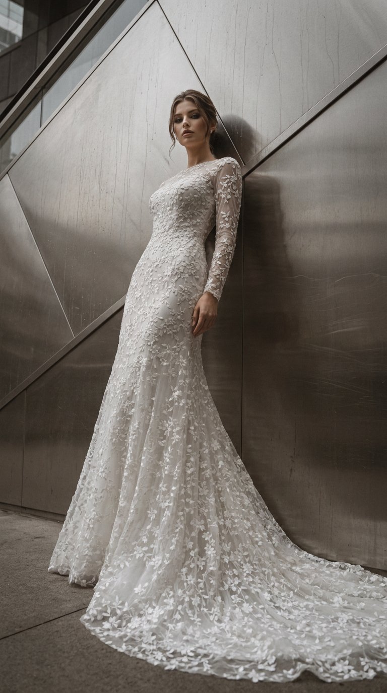 AI product shot of Bespoke Bridal Couture