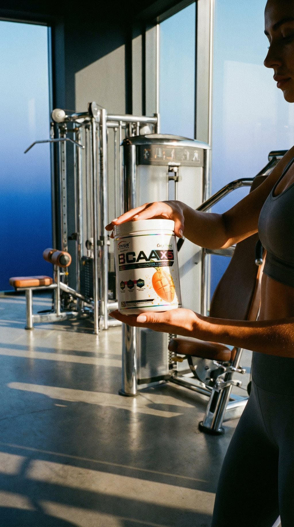 AI product shot of BCAA-X5 360g - Mango