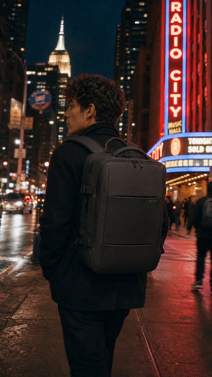 AI product shot of Business Casual Backpack
