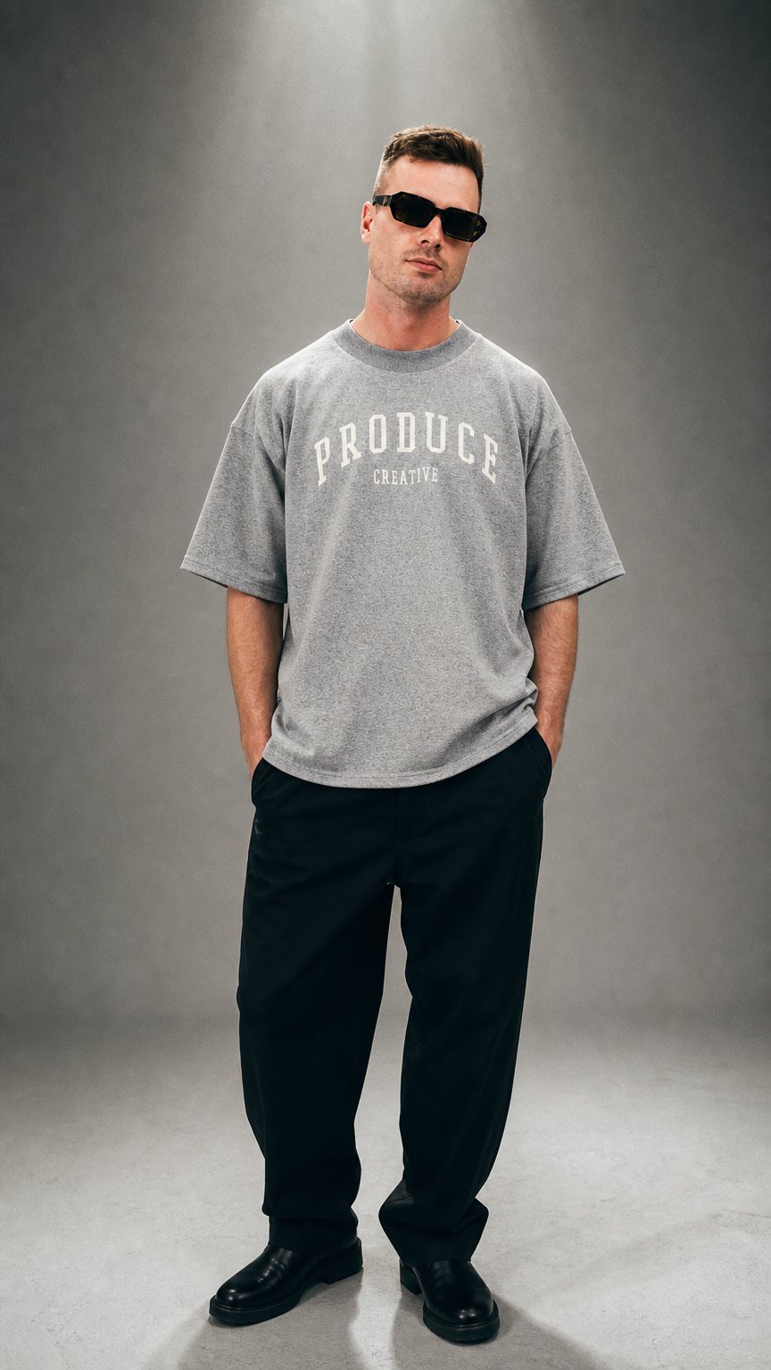 AI product shot of PRODUCE™ COLLEGIATE T-SHIRT