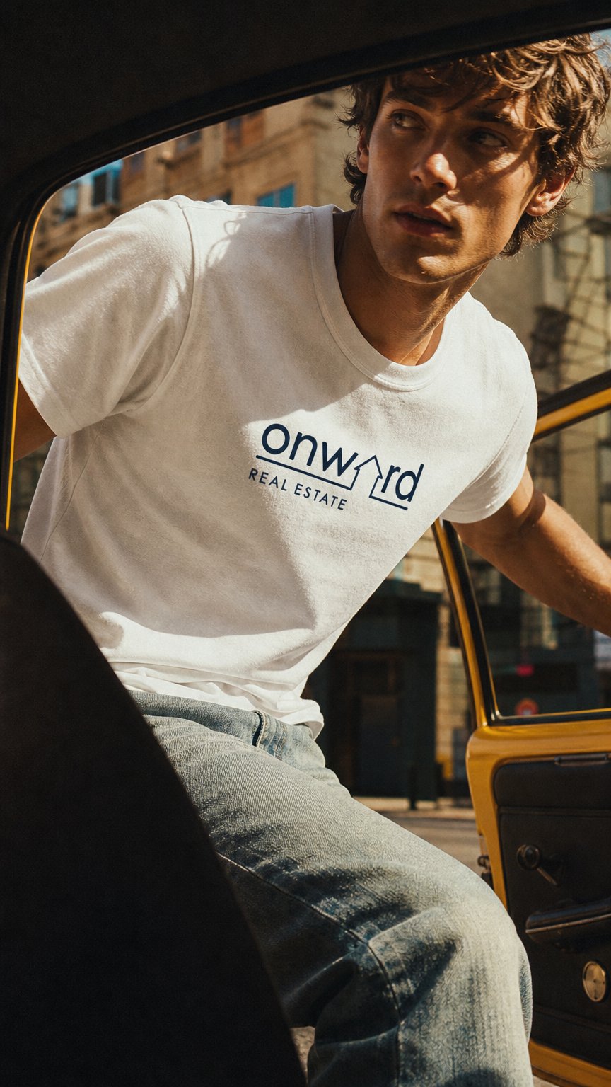 AI product shot of Short-Sleeve T-Shirt – Solid White Triblend