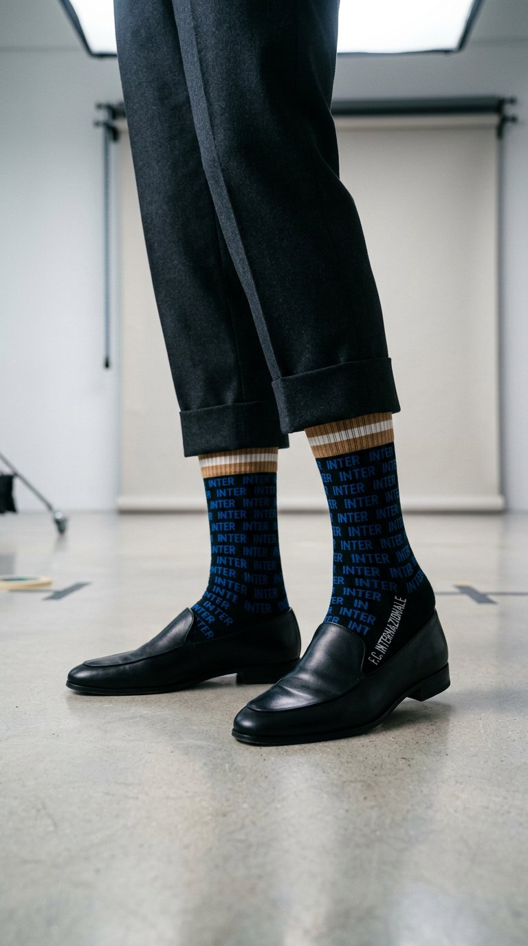 AI product shot of FC Internazionale All Over Socks
