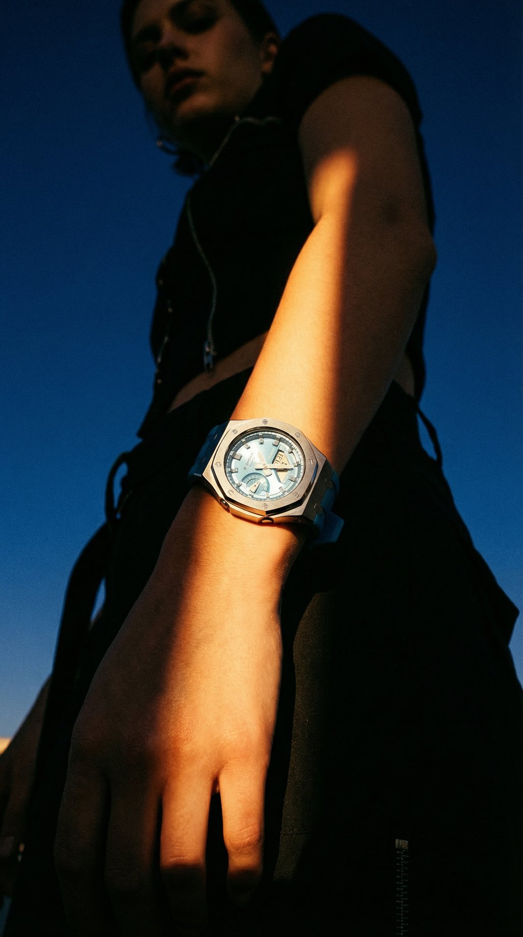 AI product shot of G-SHOCK - Bleu