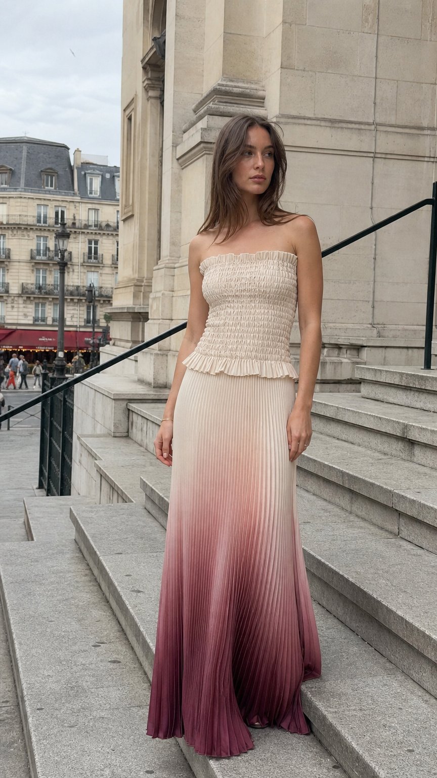 AI product shot of Maya Gown - Souffle