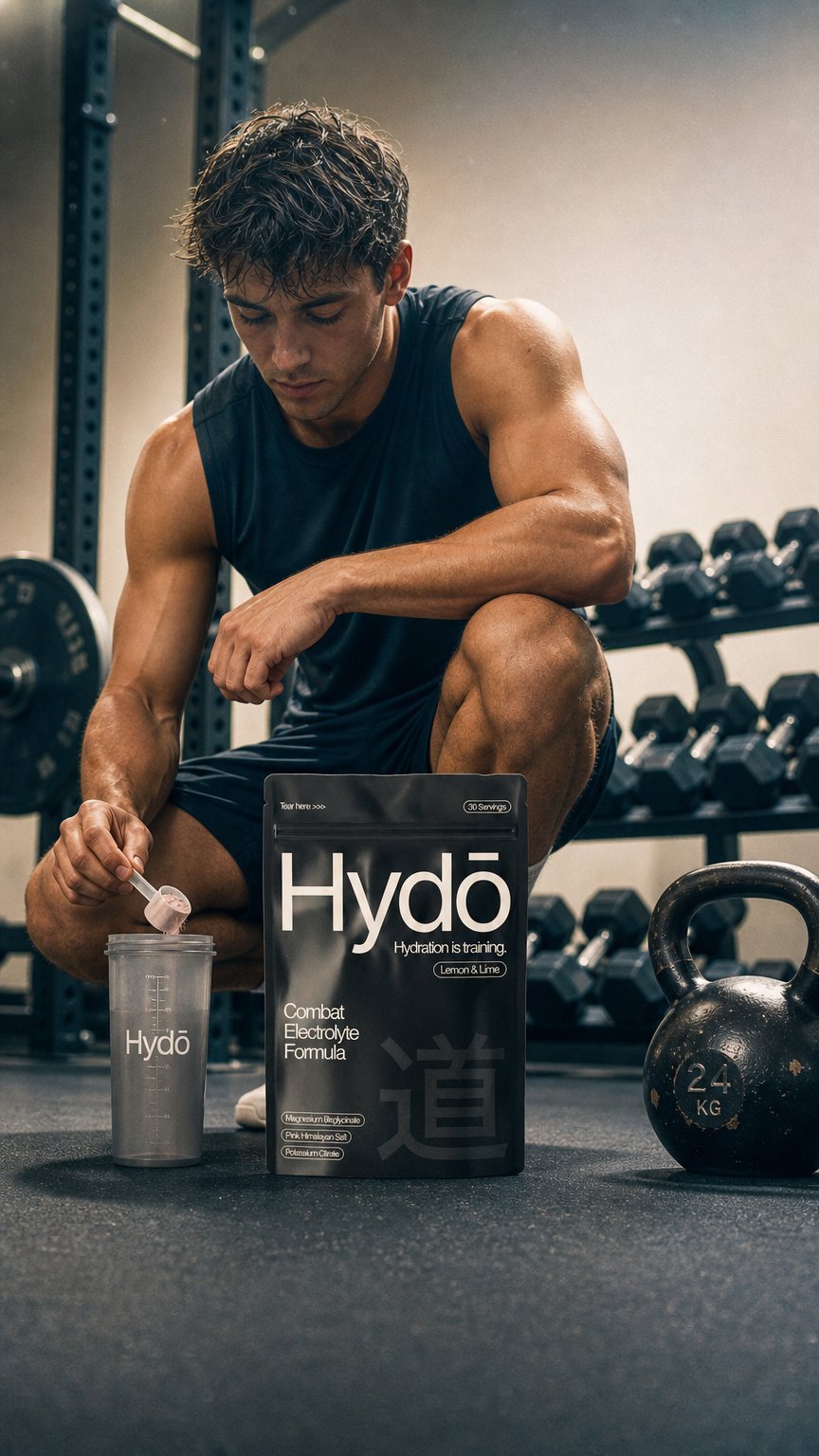 AI product shot of Combat Electrolyte Formula