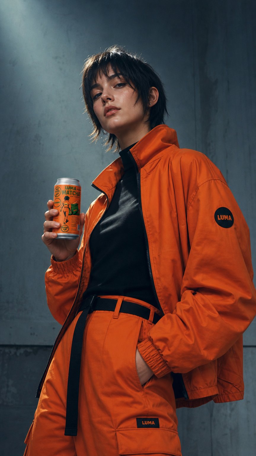 AI product shot of Luma Sugar Free Matcha Soda